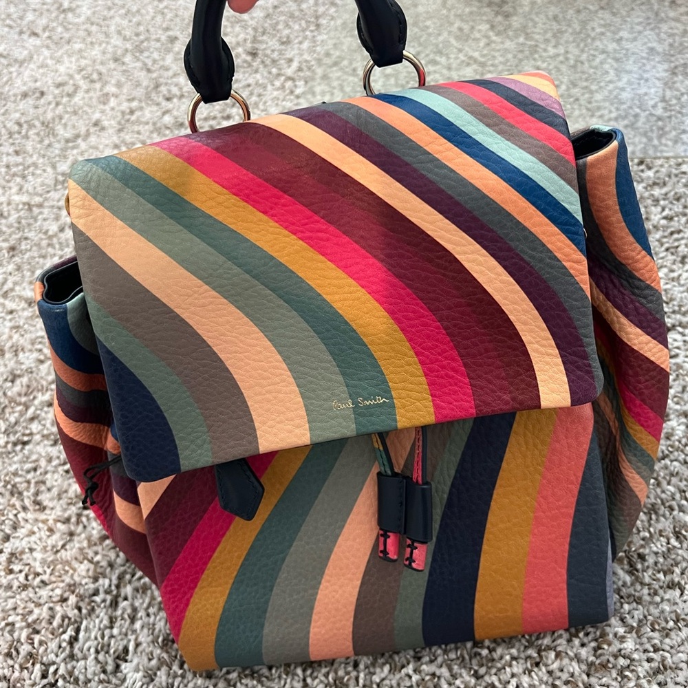 Paul Smith Vibrant Striped Backpack - Picture 2 of 7